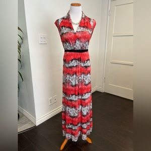 Kensie Maxi Multicolor Dress Size S NWT